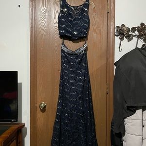 mermaid style two piece cross back